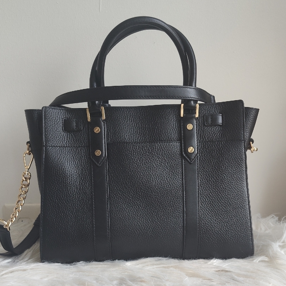 Michael Kors Black Satchel with Gold Hardware - Picture 5 of 13